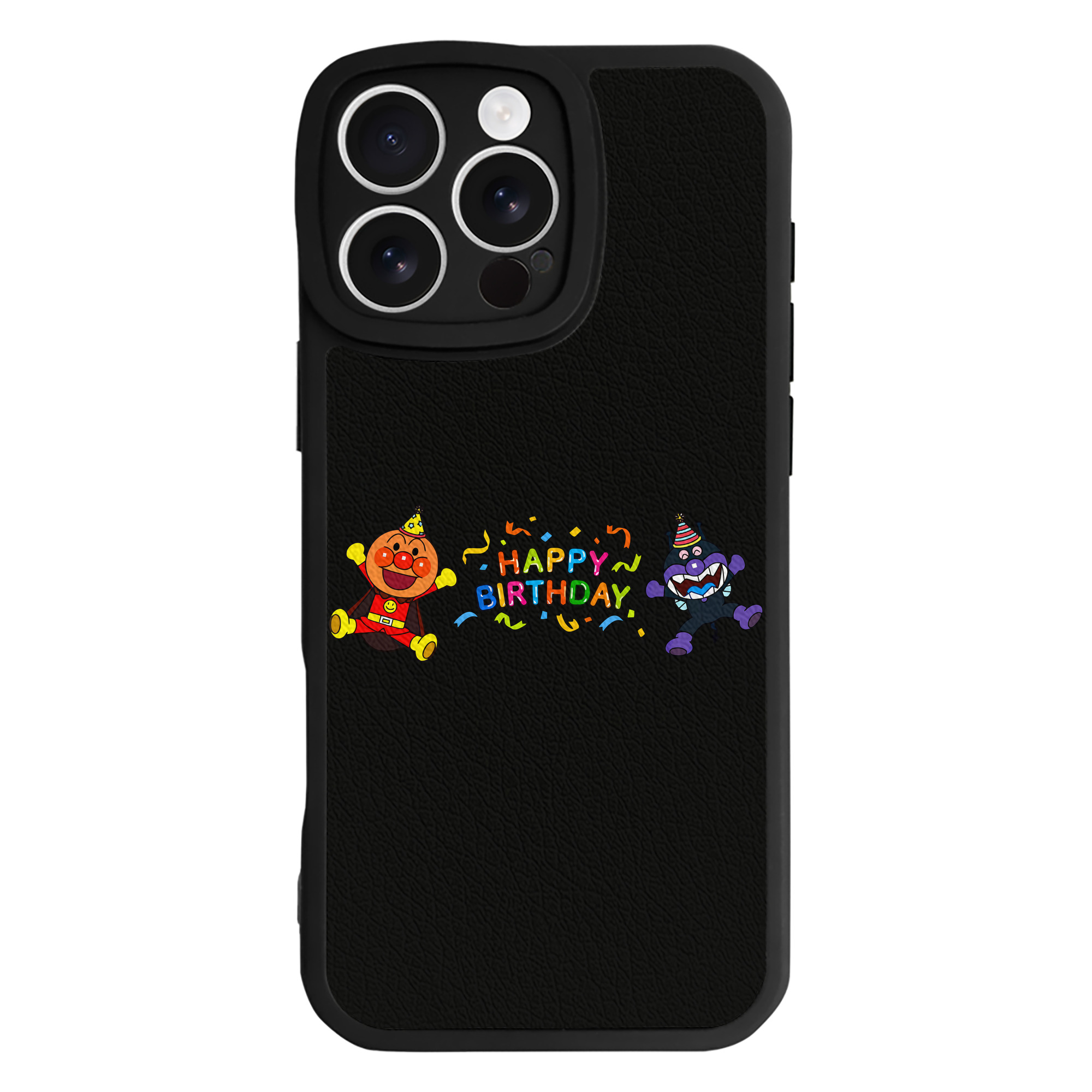 （画像用） アンパンマン Anpanman 【iPhone 16シリーズ対応】シリコンスマホケース（レザー調） 材質：シリコン